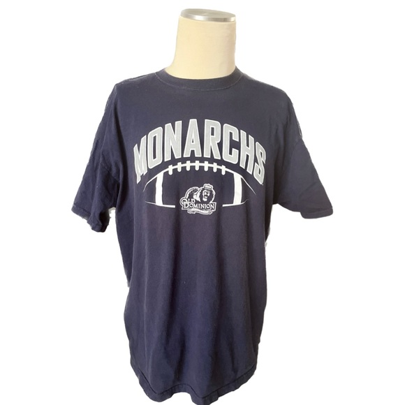 NCAA Navy Old Dominion University Monarchs Football Logo T-Shirt, Men’s Size 2XL - Picture 1 of 6